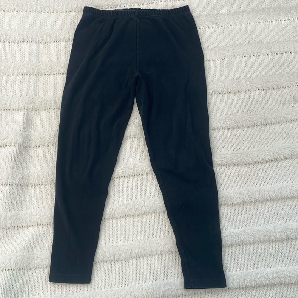 Vintage Arendine black yoga pants sweatpants pull on elastic waist womens size L